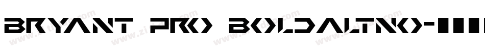 Bryant Pro BoldAltNo字体转换